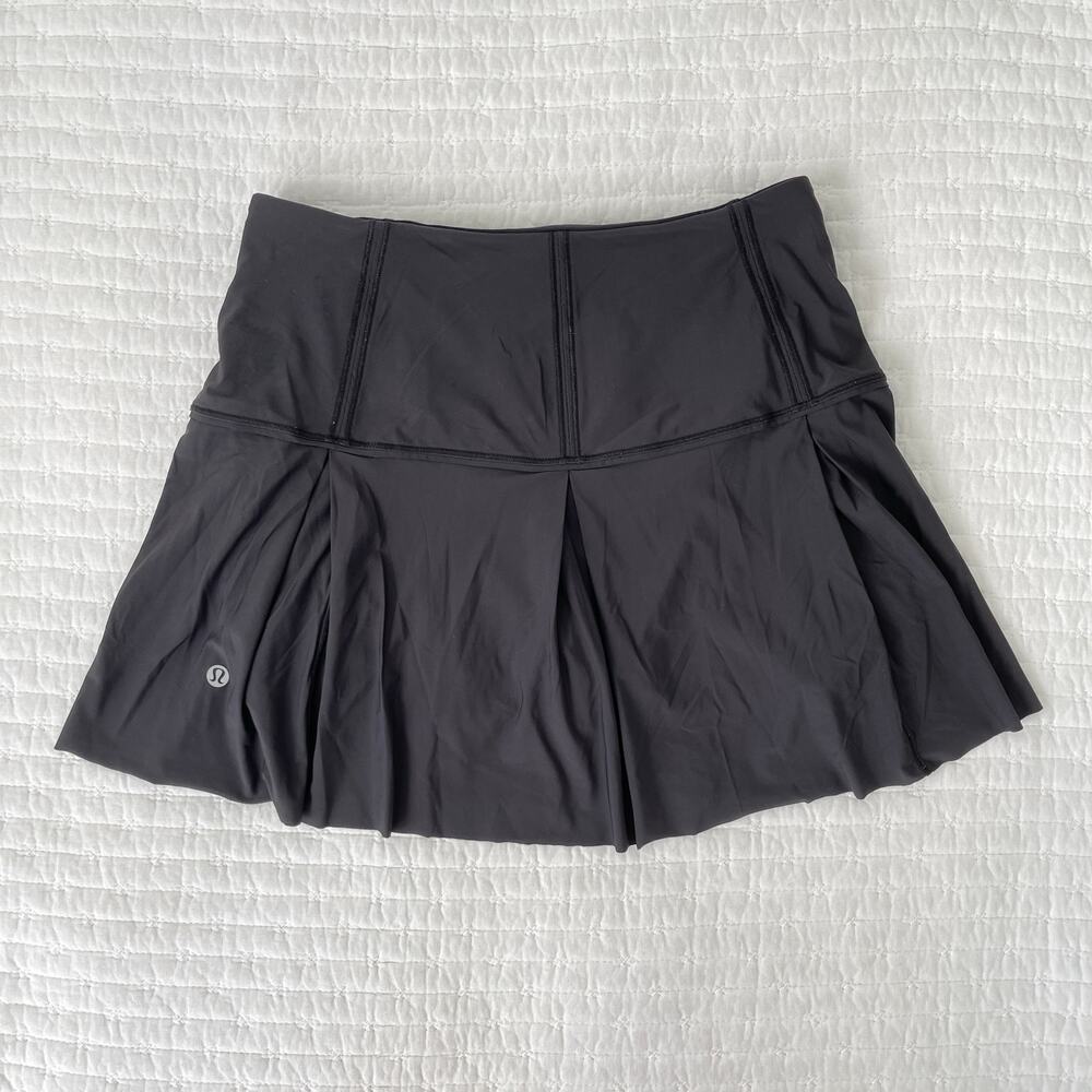 lululemon athletica Black Pleated Athletic Skort